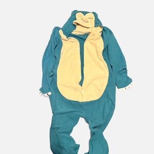 Snorlax fuzzy one piece pajamas